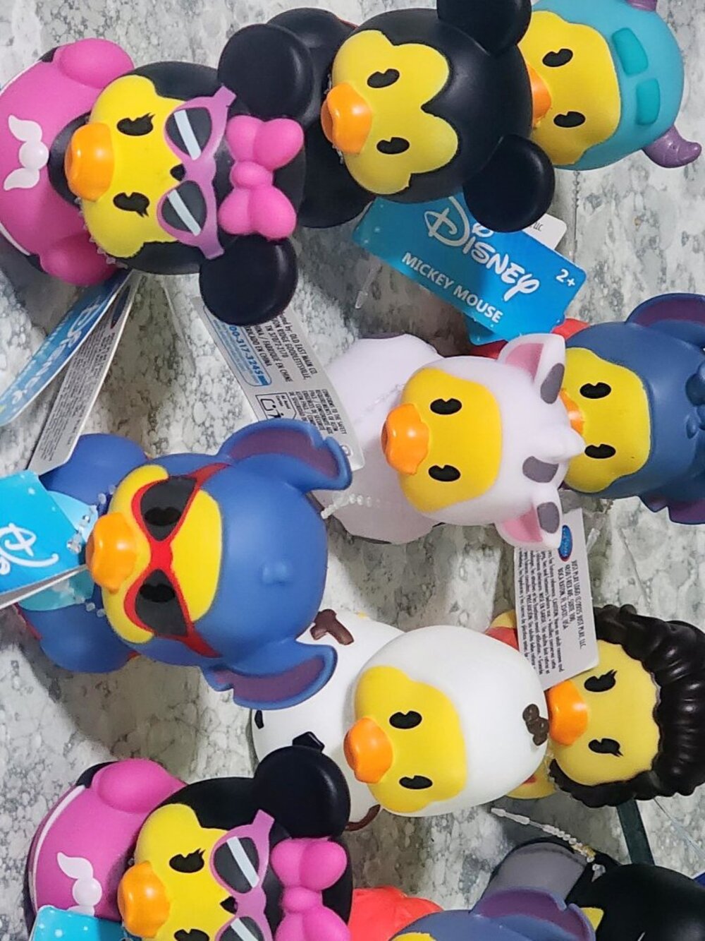 Brand New Disney and Patriotic Rubber Ducks Bulk Set of 19